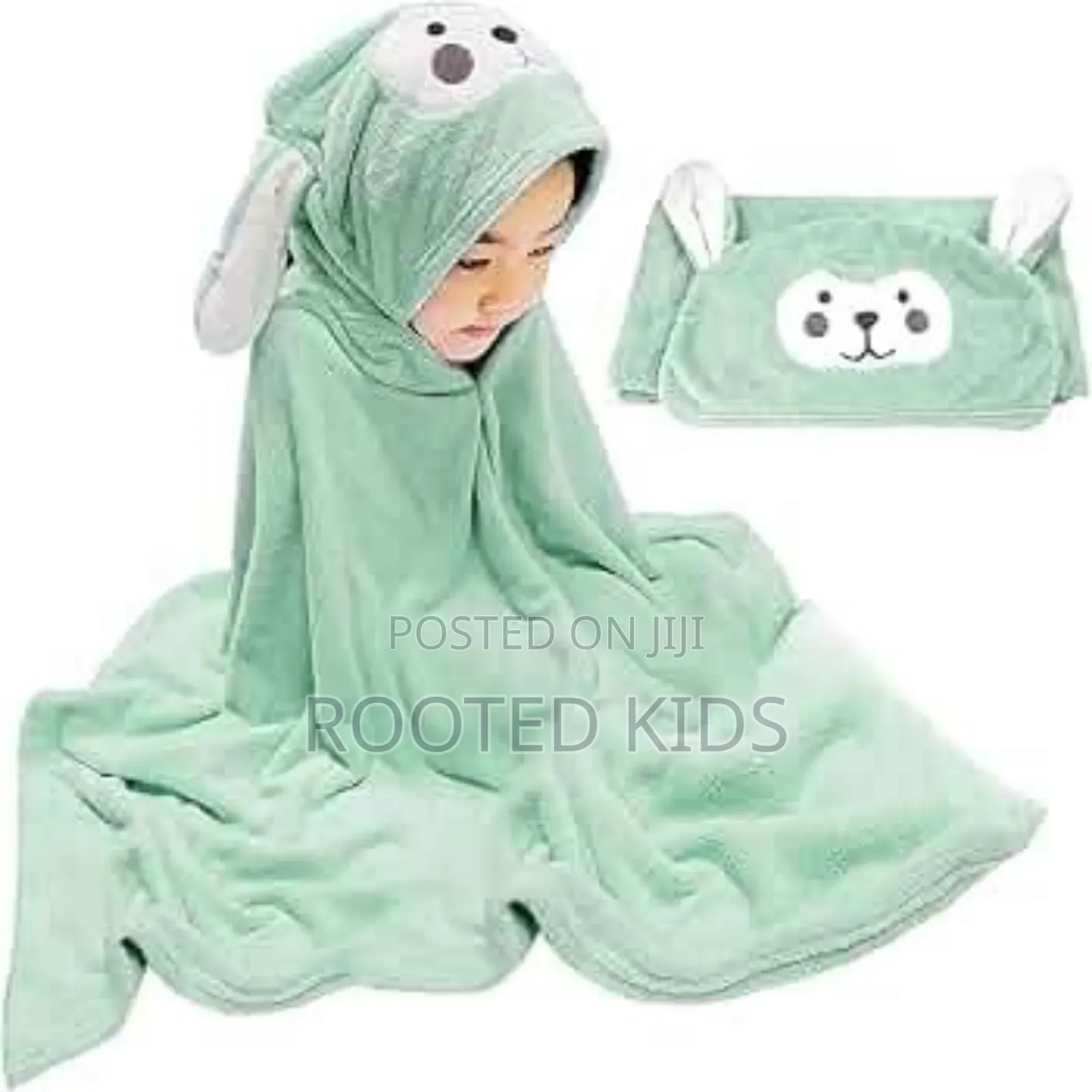 Hooded Cartoon Bathrobe Towel