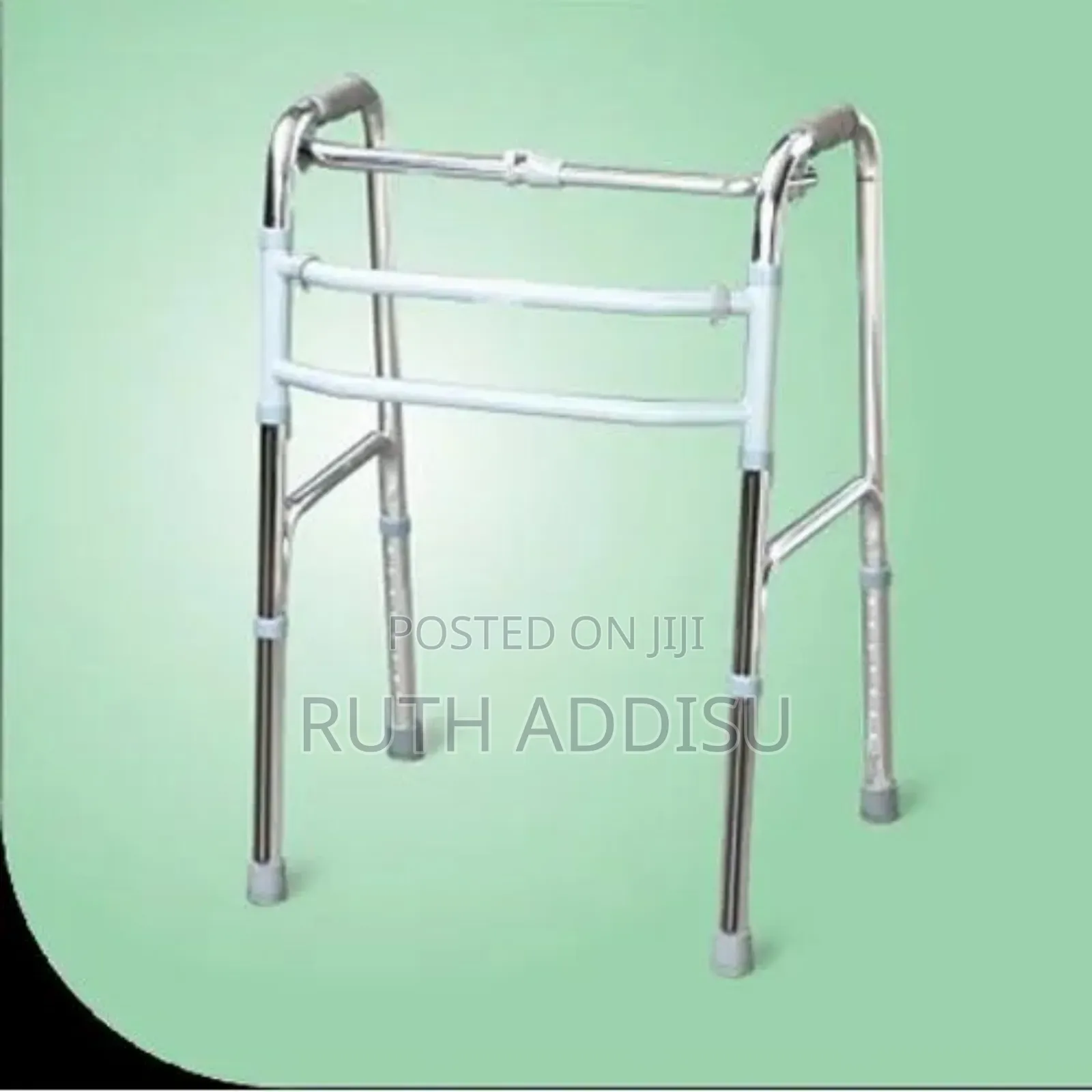 Walking Framed Walker የሚታጠፍ የማይዝግ ጠንካራ ወከር Medical Walking Frame