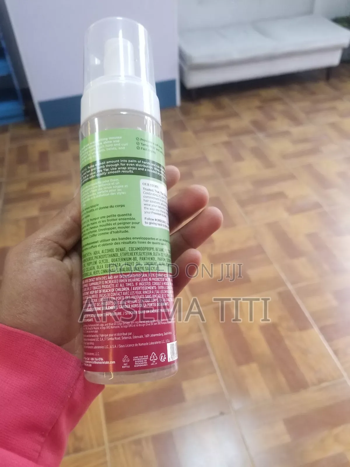 Olive Oil Hold and Shine Wrap Set Mousse