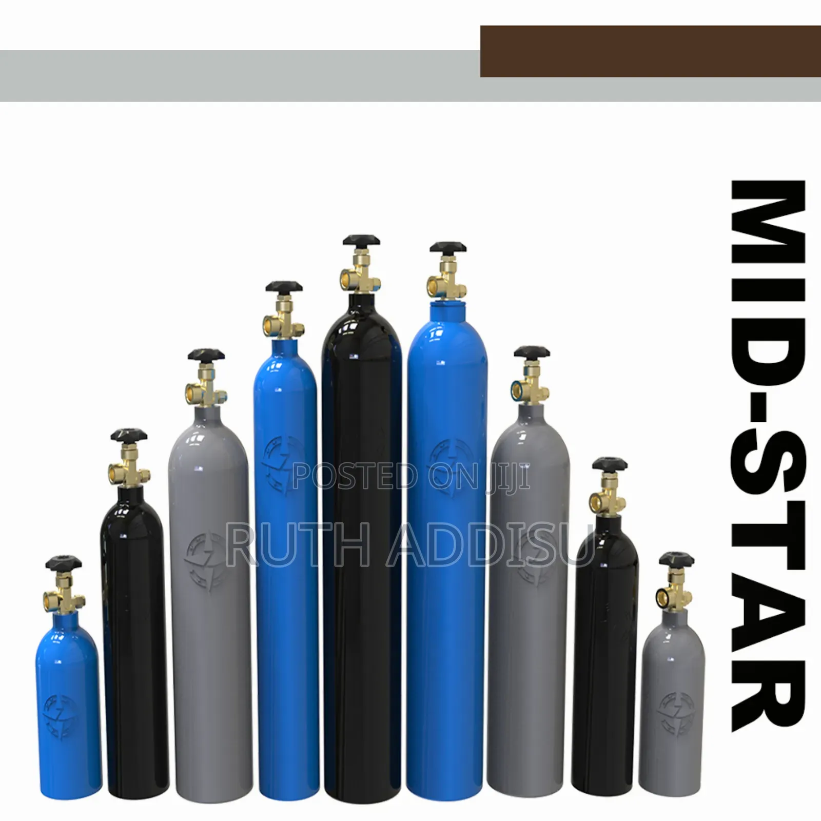 Oxygen ኦክሲጅን ሲልደር New Tanker With Gauge Oxygen Cilinder Tank