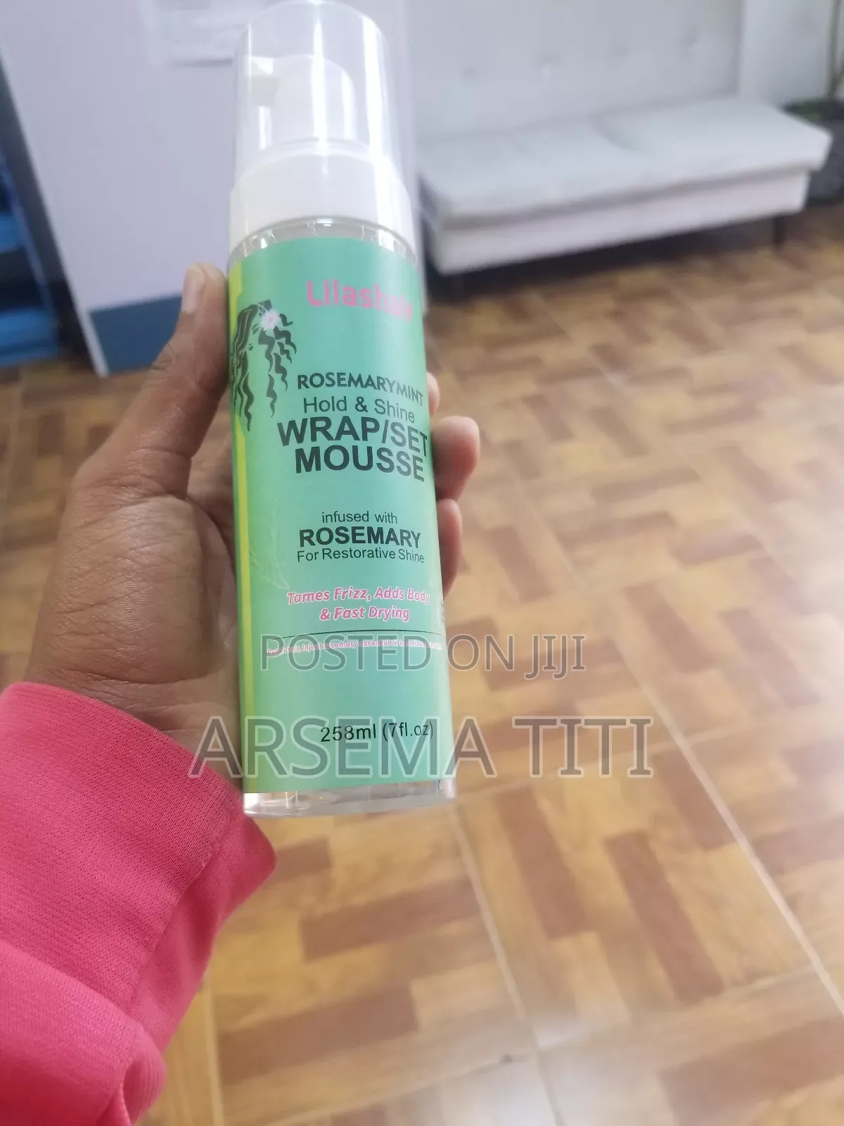 Lilas Hair Rosemary Mint Wrap Set Mousse