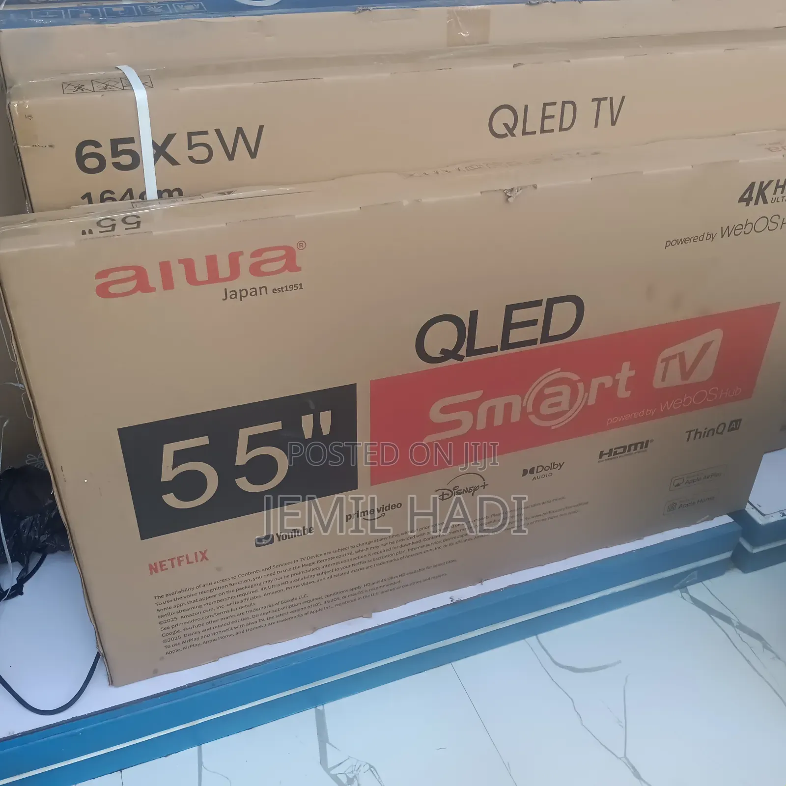 Alwa Smart Qled Tv 55 Inch Andraid Framless 2025 Model Japan