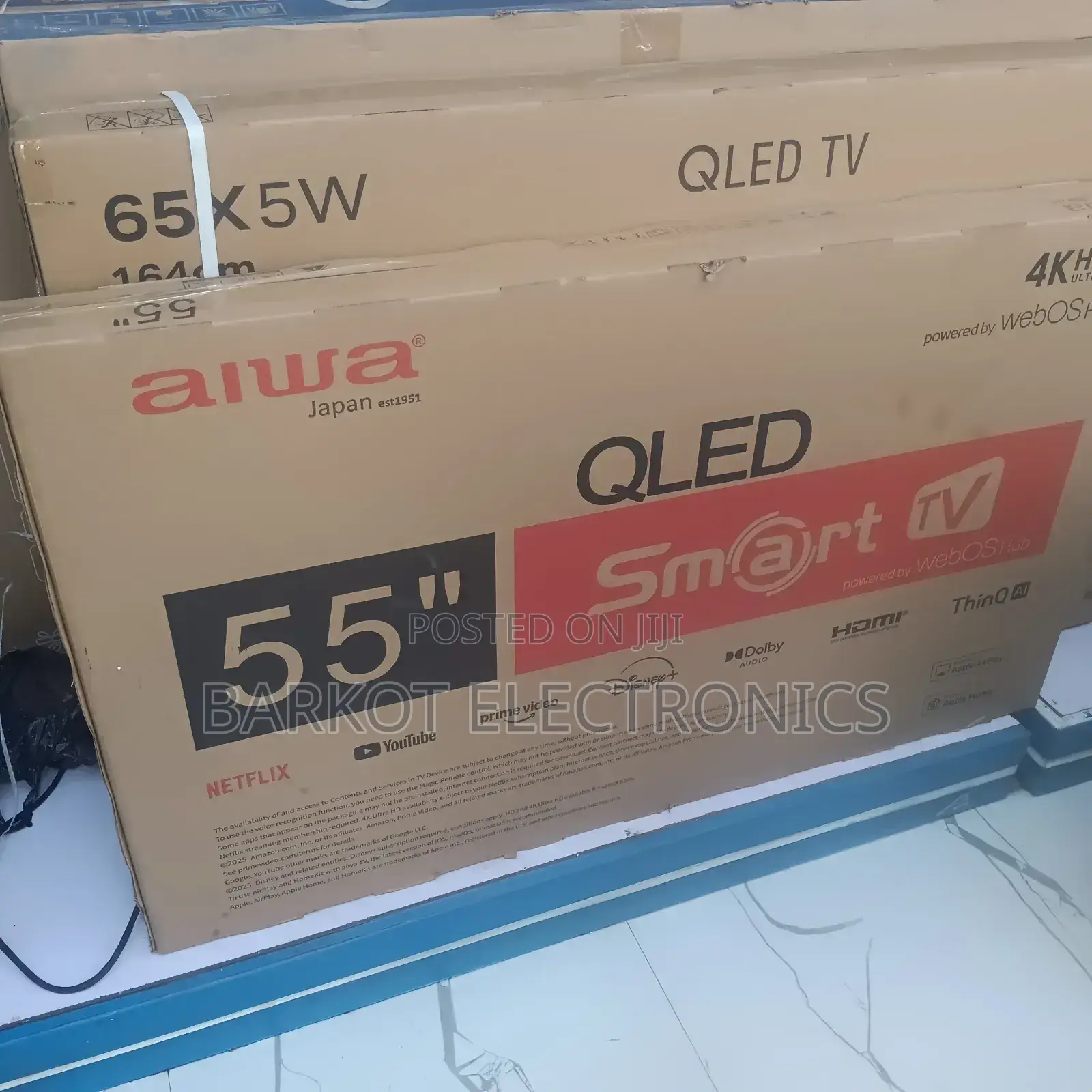 Alwa Smart Qled Tv 55 Inch Andraid Framless 2025 Model Japan
