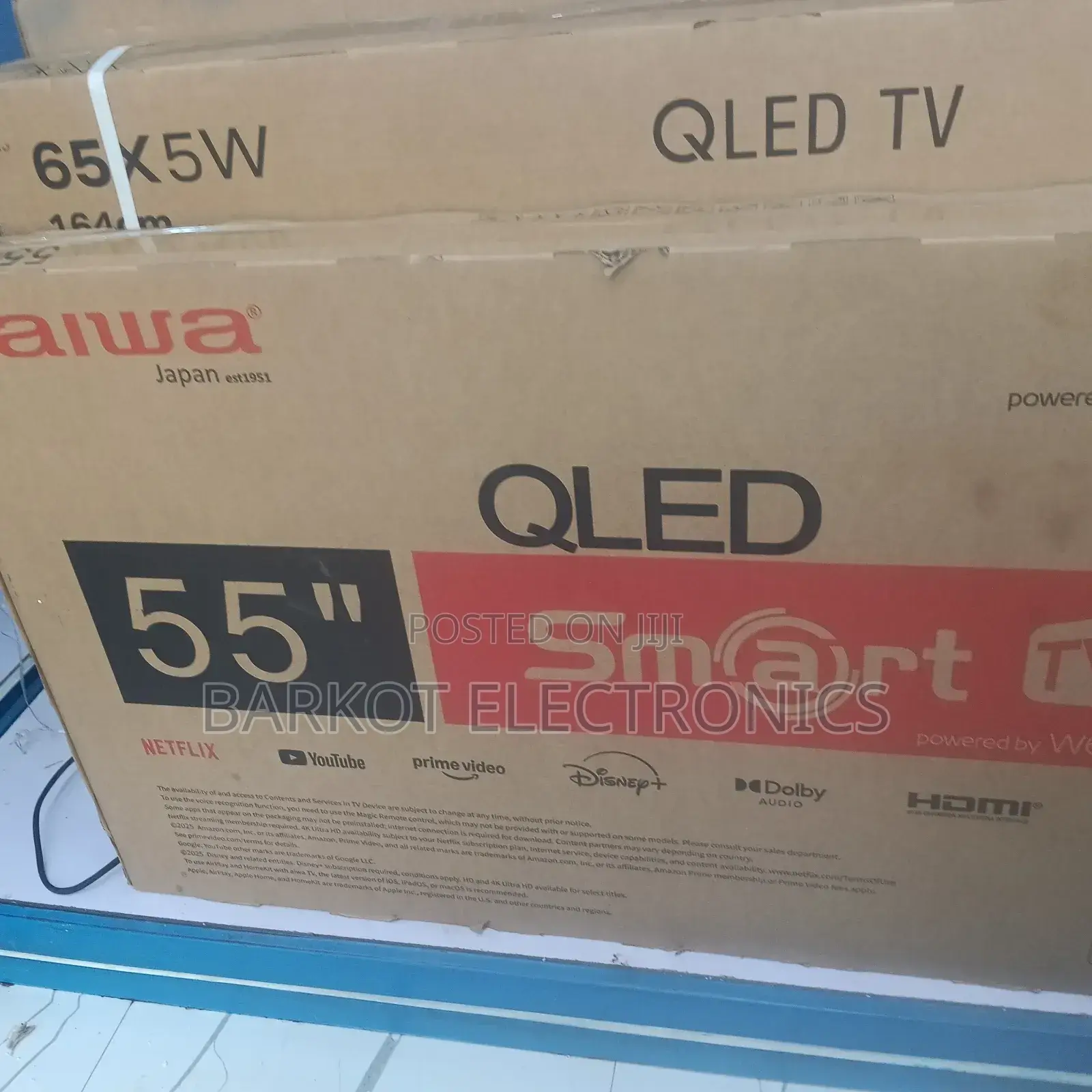 Alwa Smart Qled Tv 55 Inch Andraid Framless 2025 Model Japan