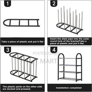 4 Tier Shoe Rack ባለ 4 ደረጃ ጫማ መደርደሪያ
