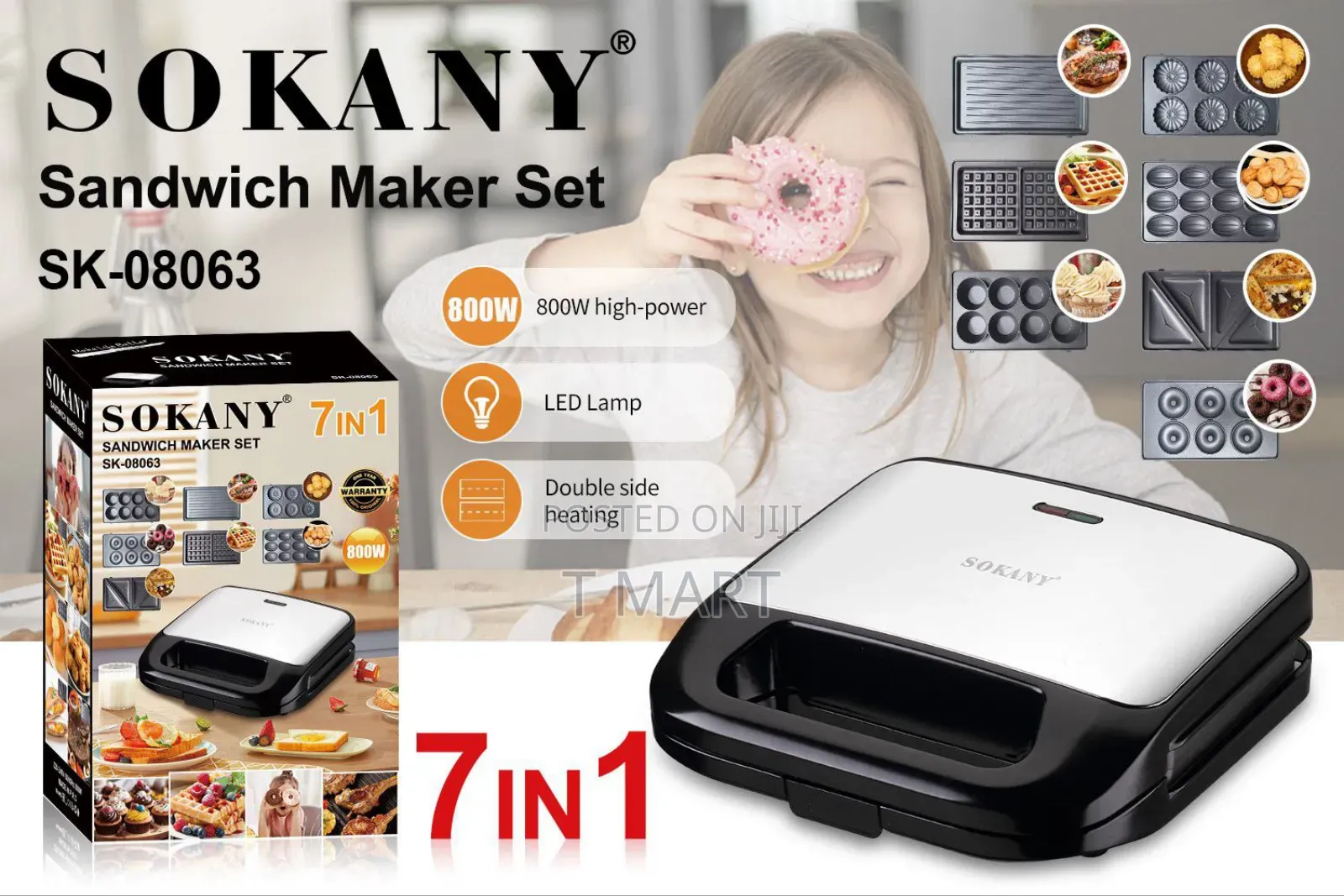 Sokany 7in1 Waffle Maker