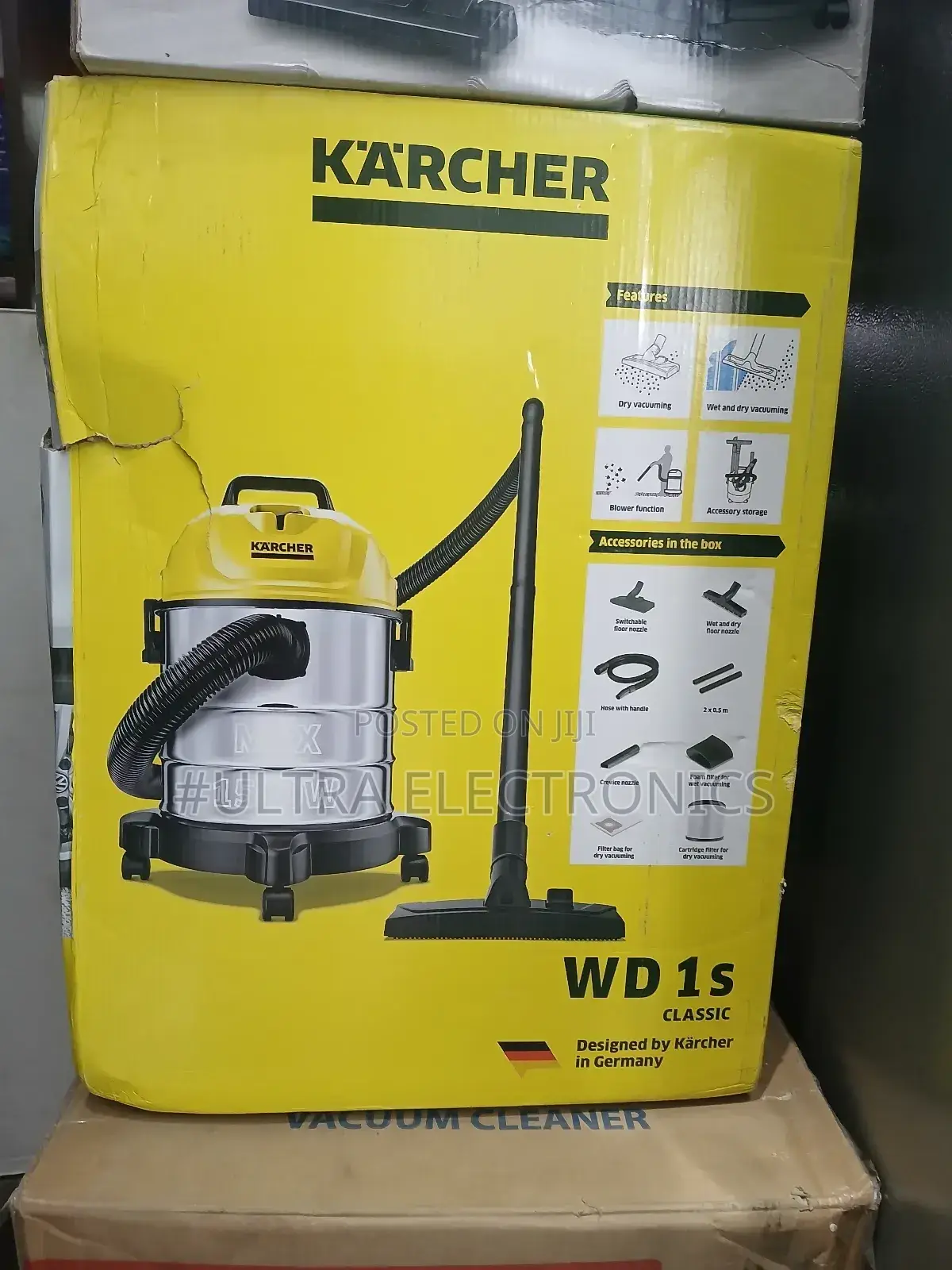 Kärcher Wd 1s Classic Wet and Dry Vacuum Cleaner.