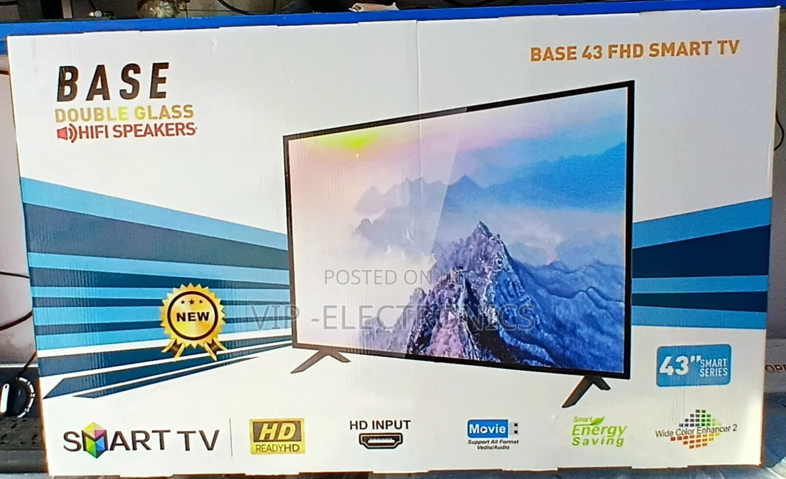 Base 43 Inch Tv Smart Android New 2025 Model