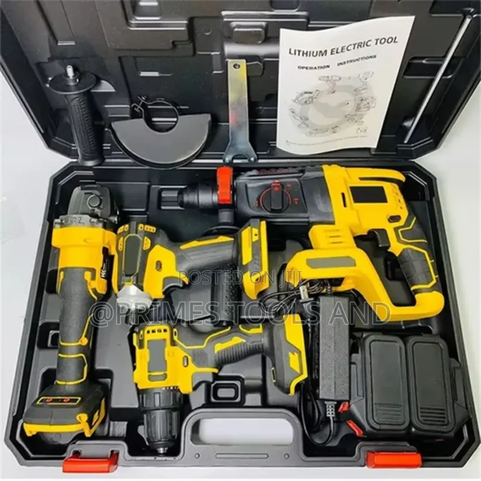 Lithium Cordless Power Tool Combo Set 3-in-5