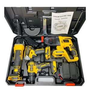 Lithium Cordless Power Tool Combo Set 3-in-5