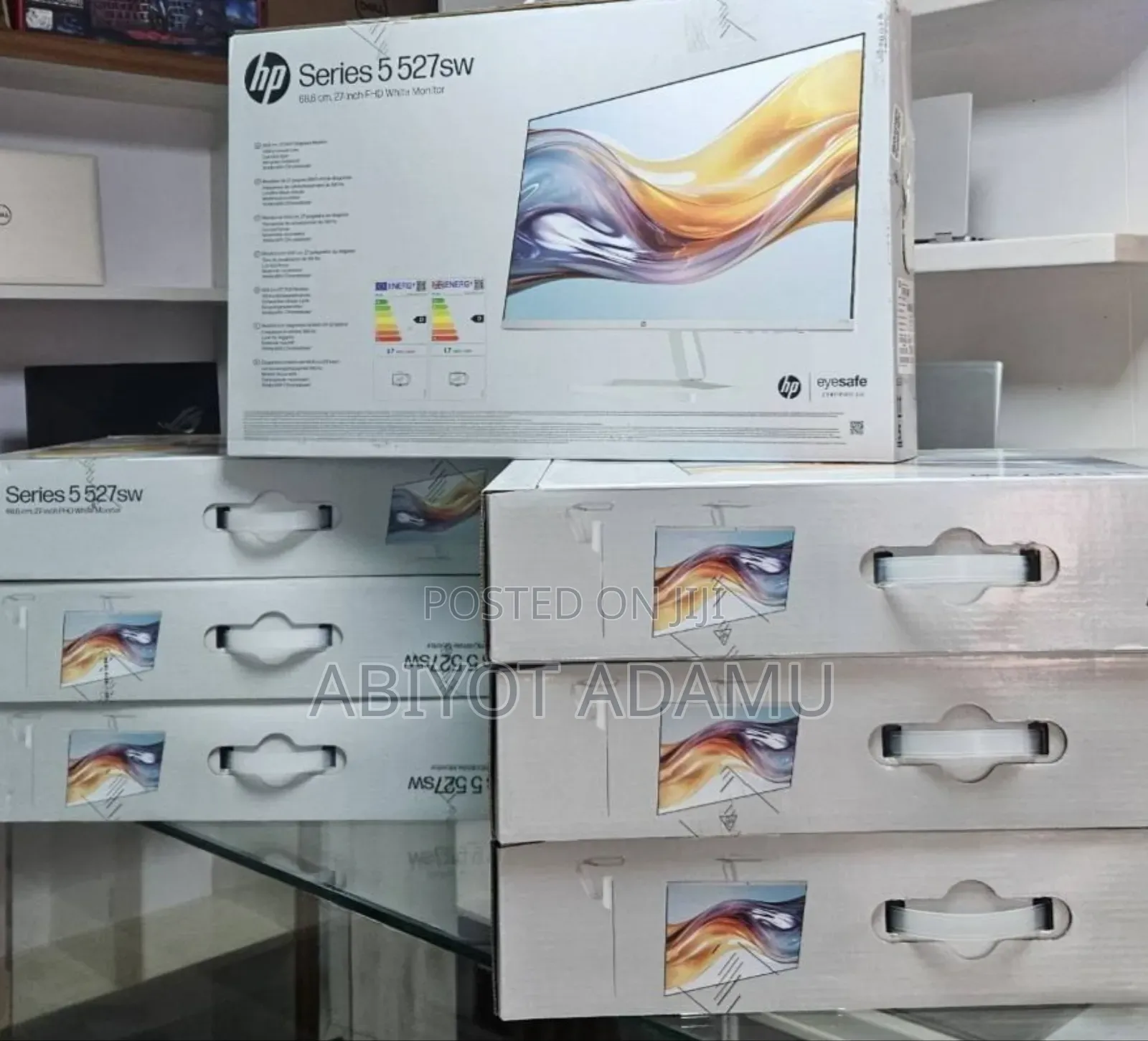 Brand New White Monitor Quantity Available Hp 27" Inch