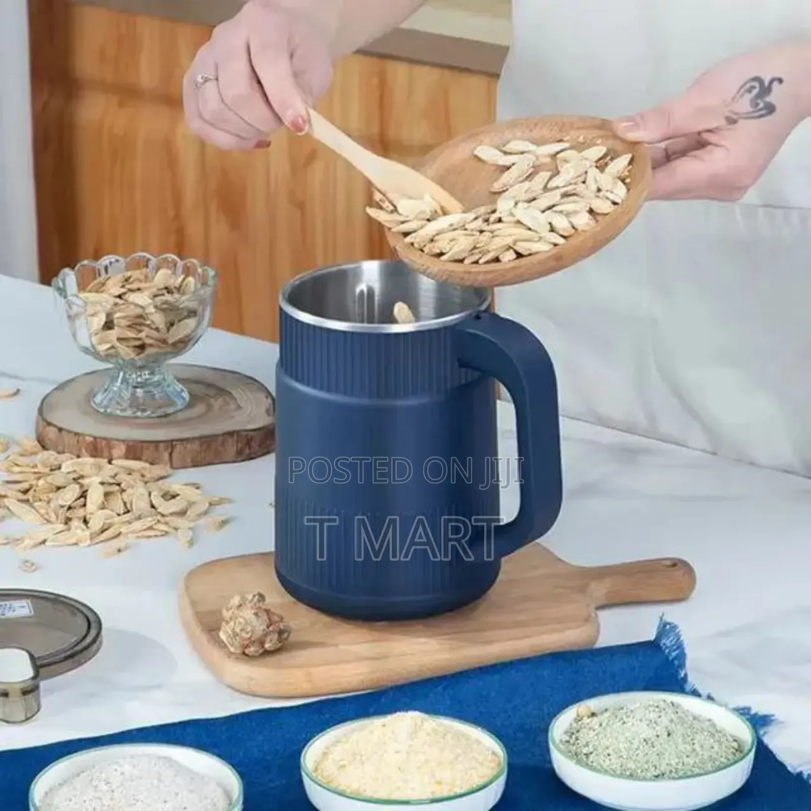 ቆንጆ ቡናና ቅመም መፍጫ Stainless Steel Bowl to Mill