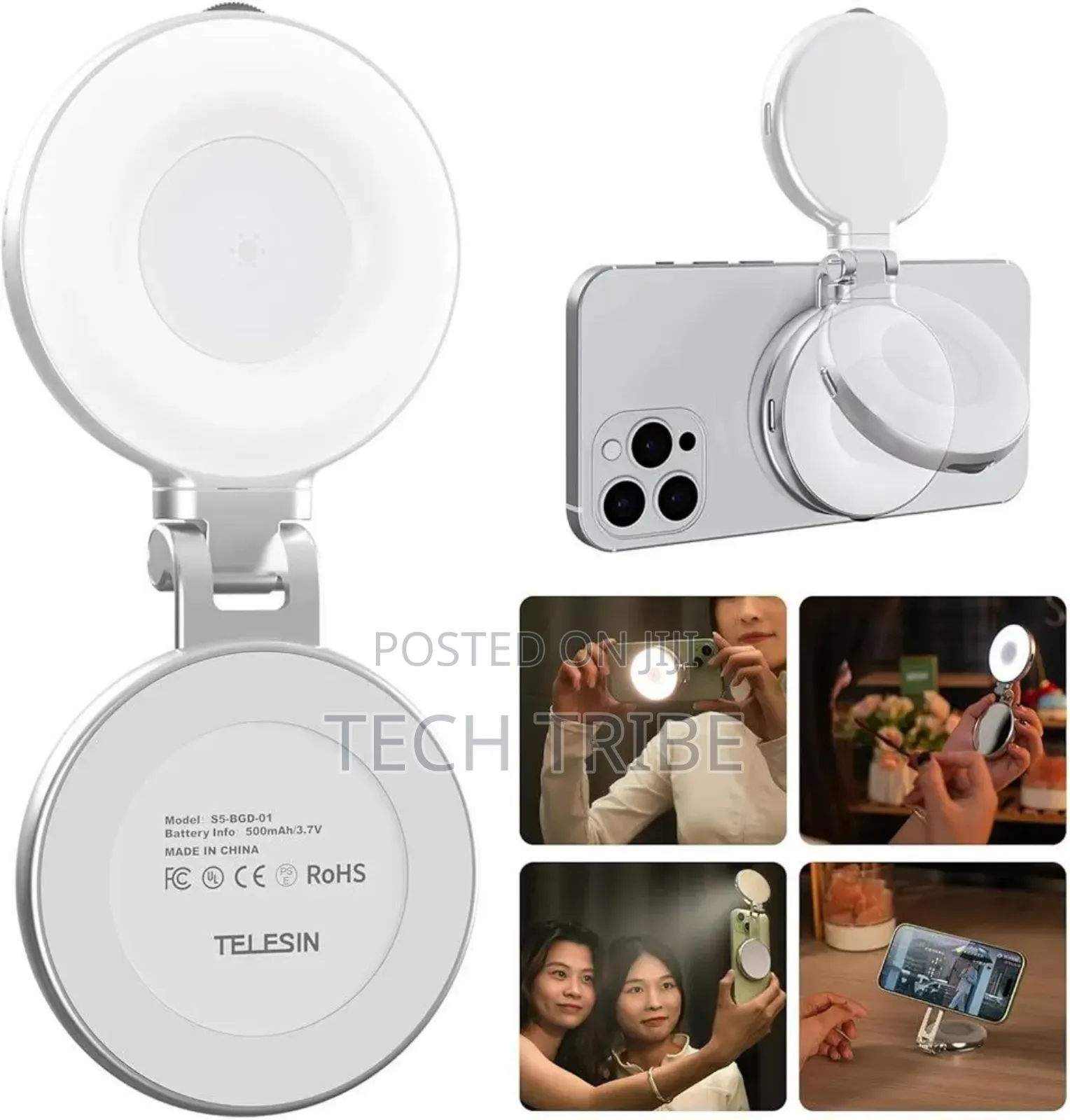 Telesin C03 Magnetic Selfie Light, Phone Light
