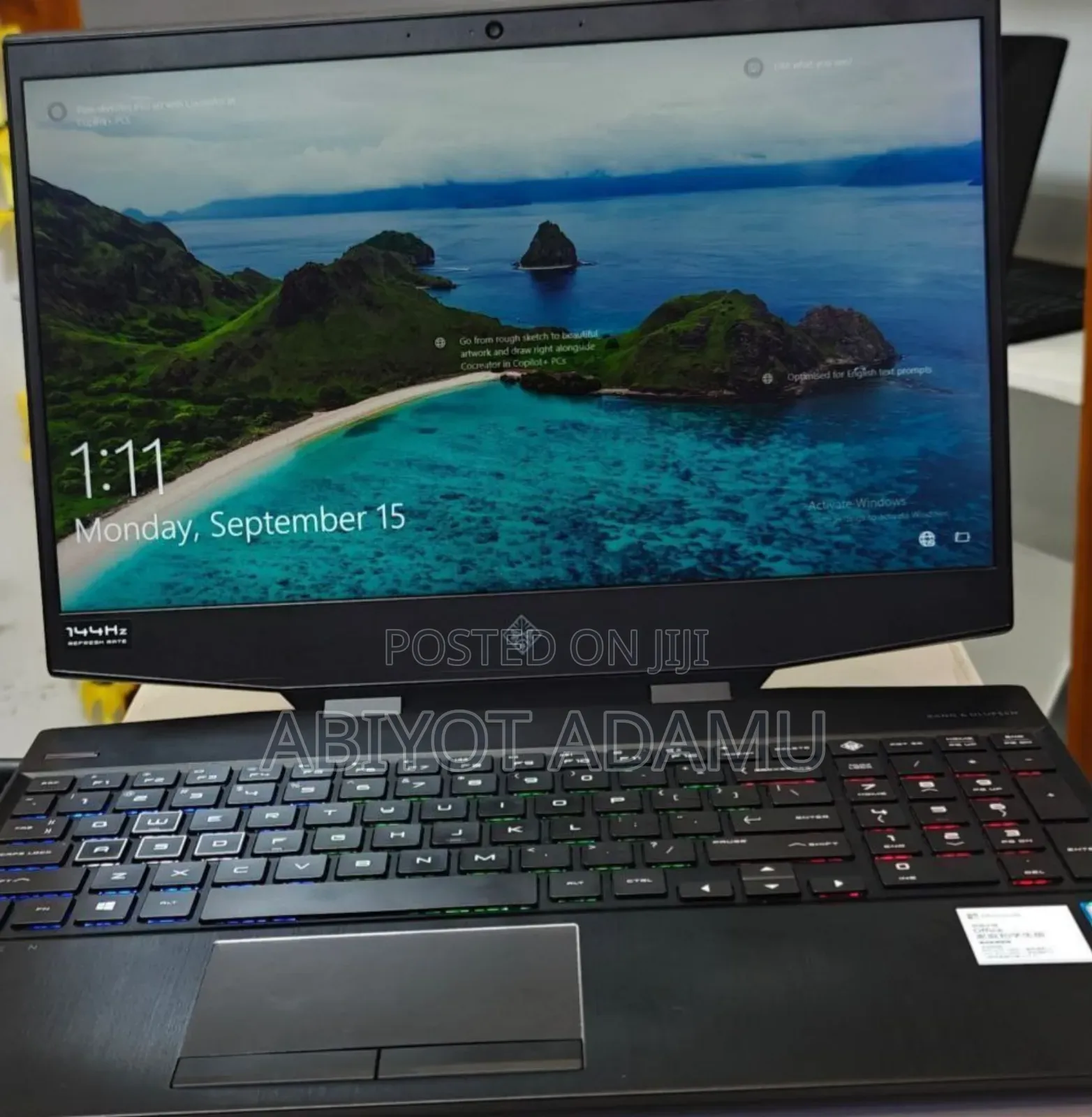 New Laptop HP Omen 15 16GB Intel Core I7 SSD 512GB