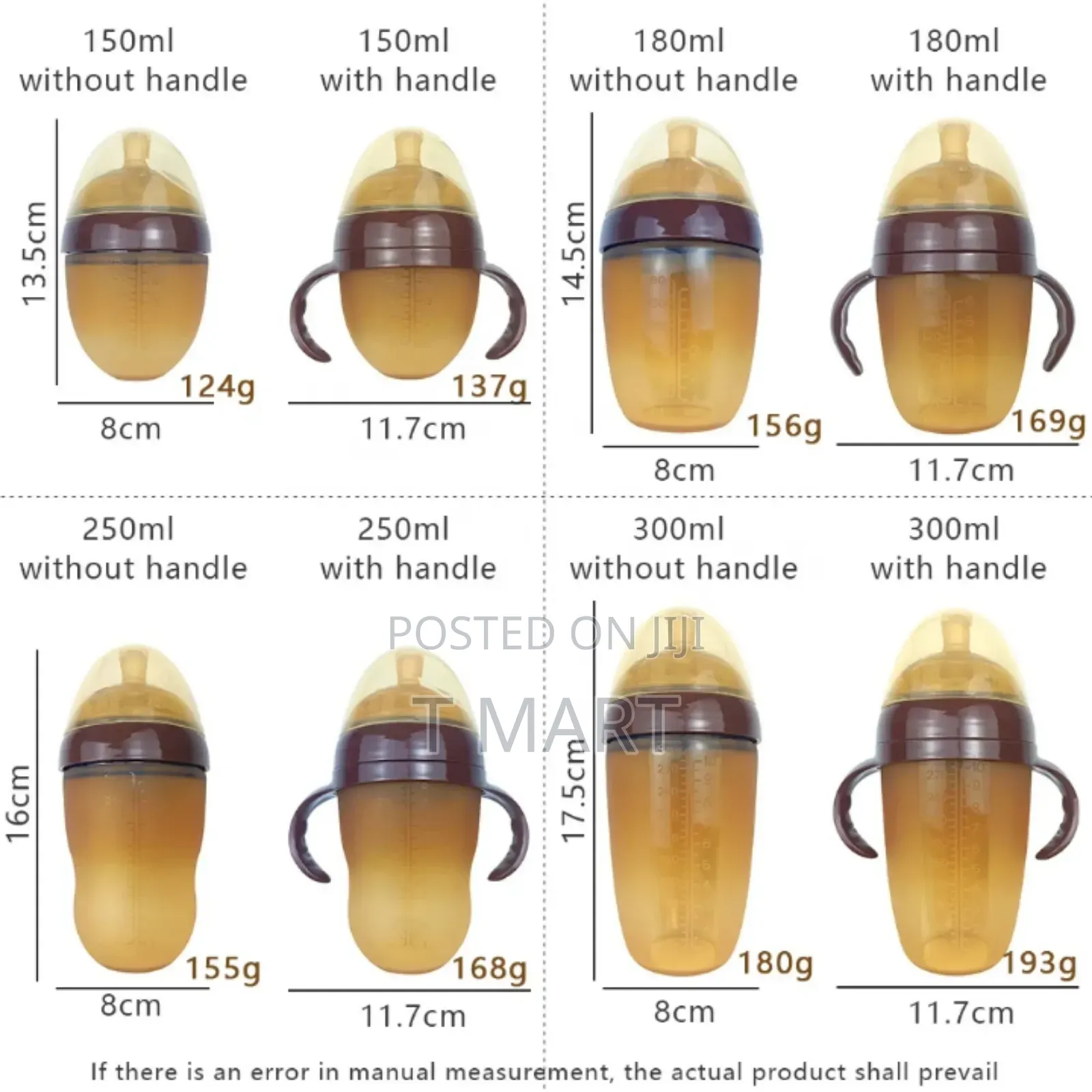 6 Pieces Bpa Free Silicone Baby Bottles or Feeding Sets ( Algo)