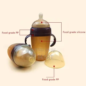 6 Pieces Bpa Free Silicone Baby Bottles or Feeding Sets ( Algo)