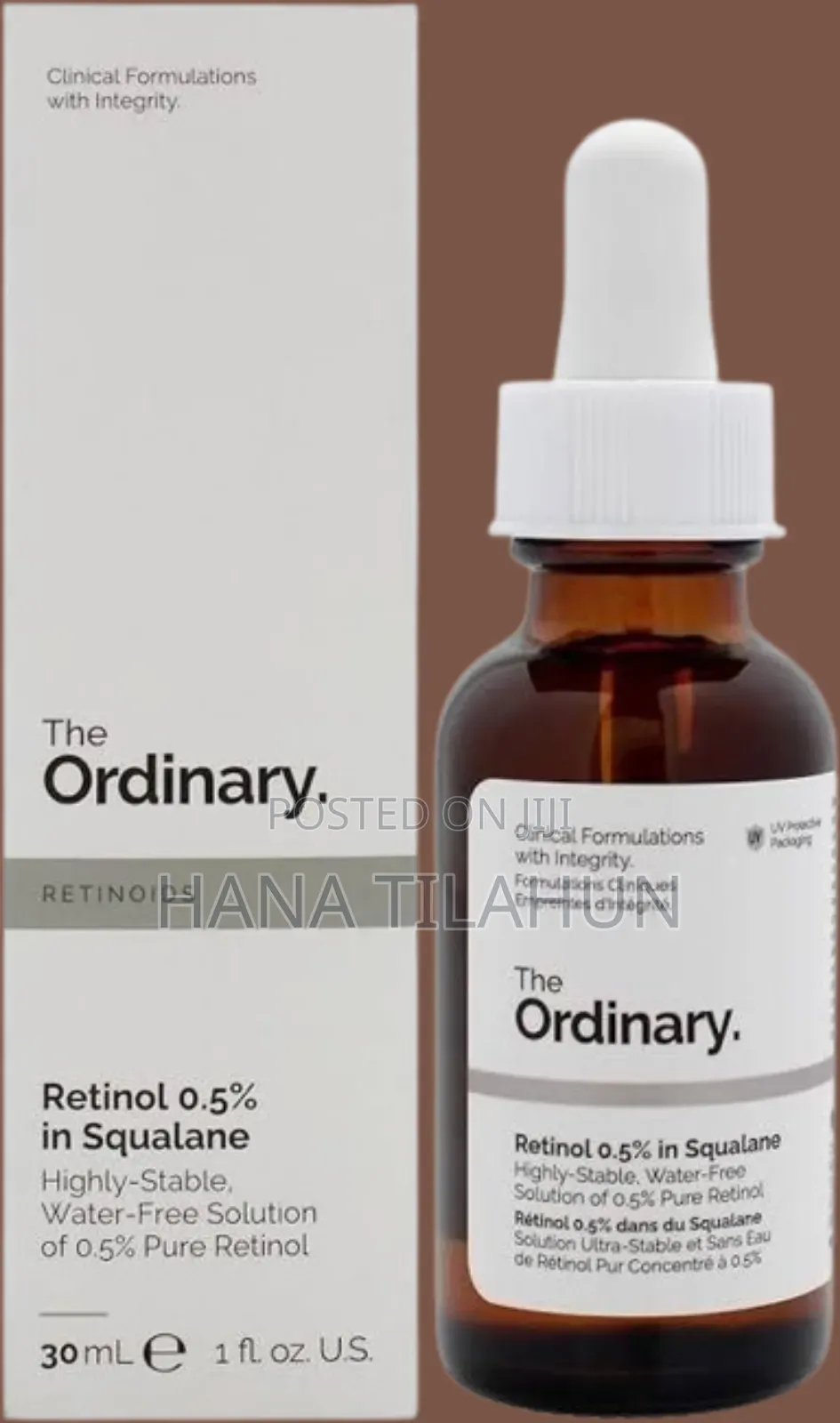 The Ordinary Retinol 0.5% in Squalane, a Highly Stable,
