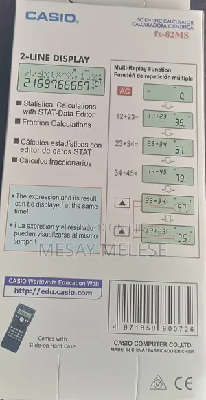 Casio Scientific Calculator Fx-82ms