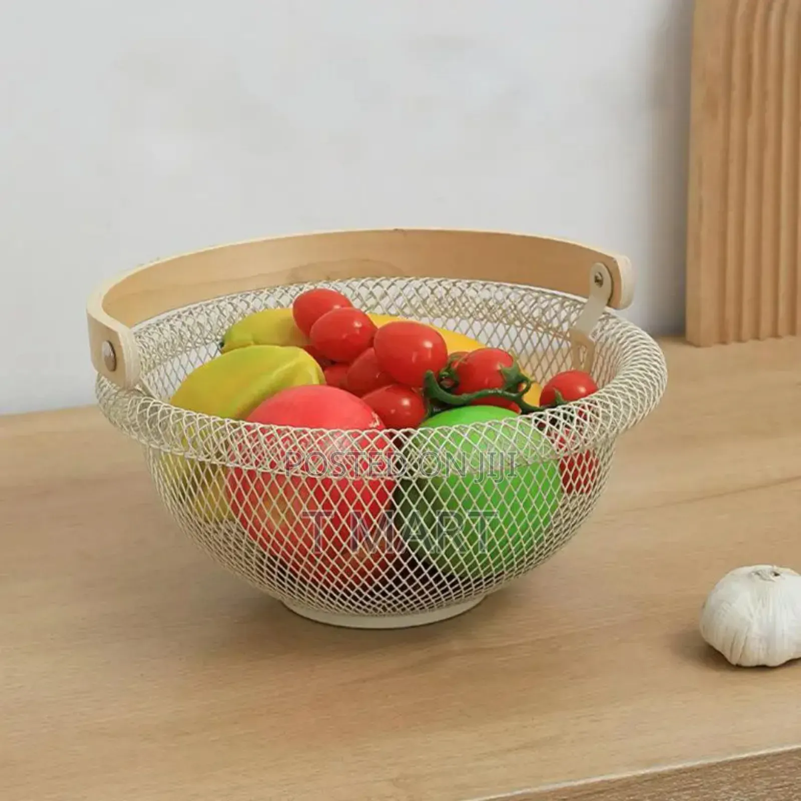 Round Metal Mesh Storage Basket