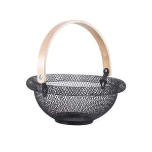 Round Metal Mesh Storage Basket