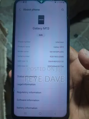 Samsung Galaxy M13 64 GB Black