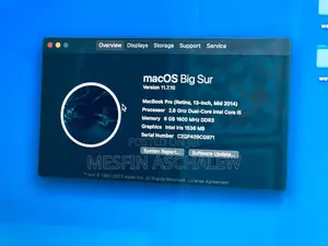 Laptop Apple MacBook 2014 8GB Intel Core I5 HDD 256GB