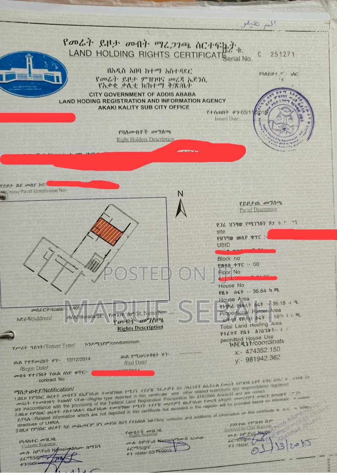 Studio Apartment in Maruf Sebah, Akaky Kaliti for sale