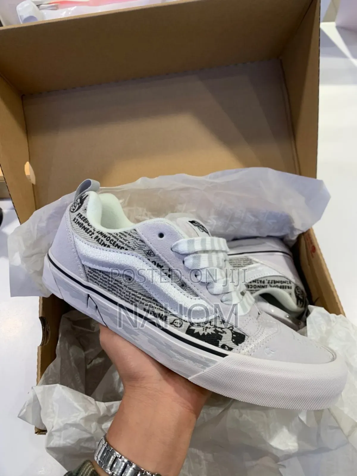 Vans White Old School