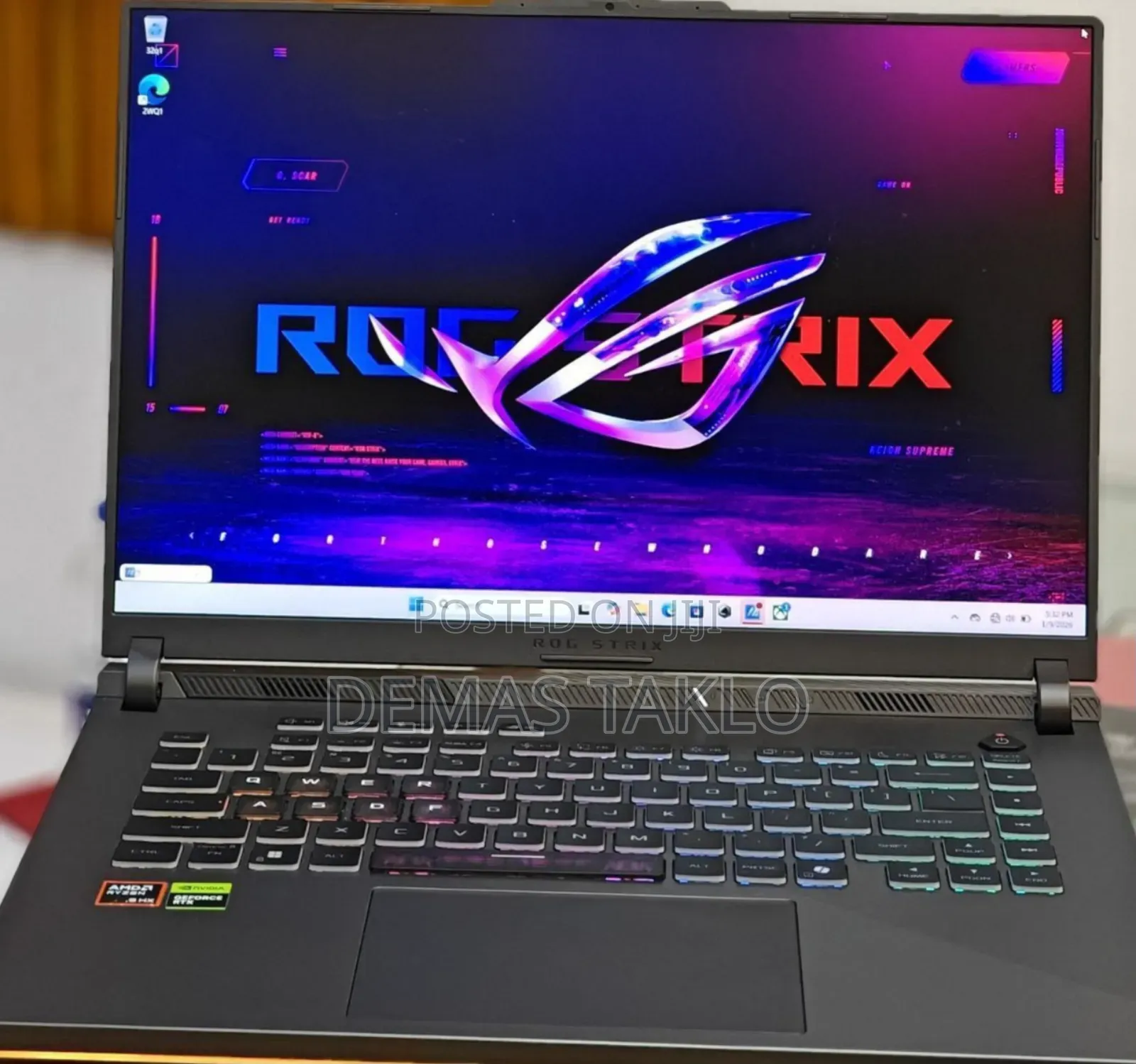 New Laptop Asus ROG Strix G16 G614 16GB AMD Ryzen 9 SSD 1T