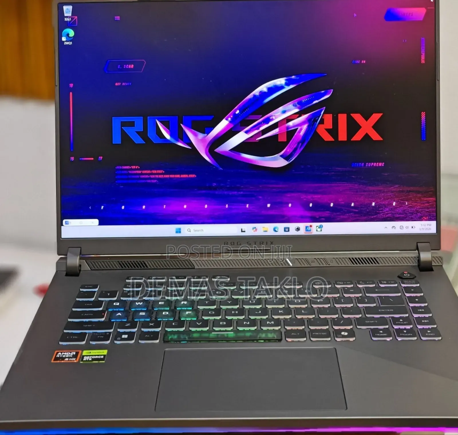 New Laptop Asus ROG Strix G16 G614 16GB AMD Ryzen 9 SSD 1T