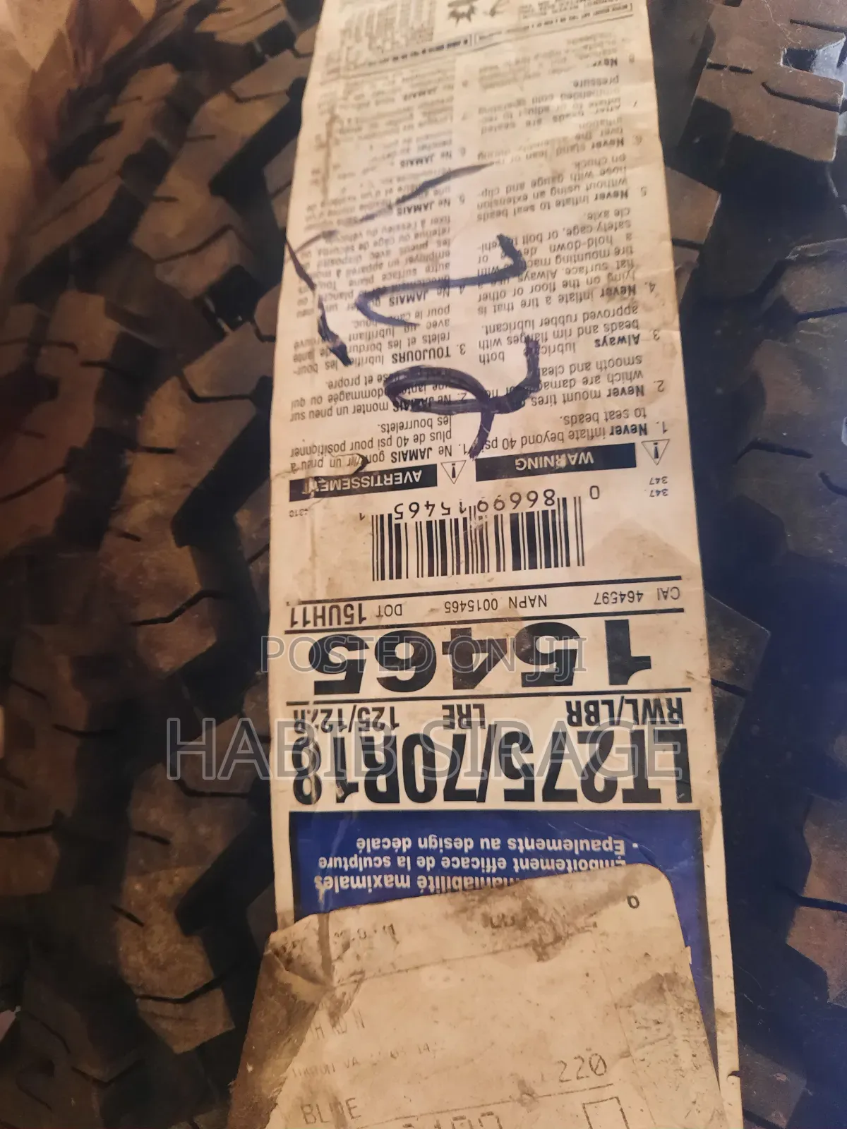 Tyres Size 275/70/18 From Usa