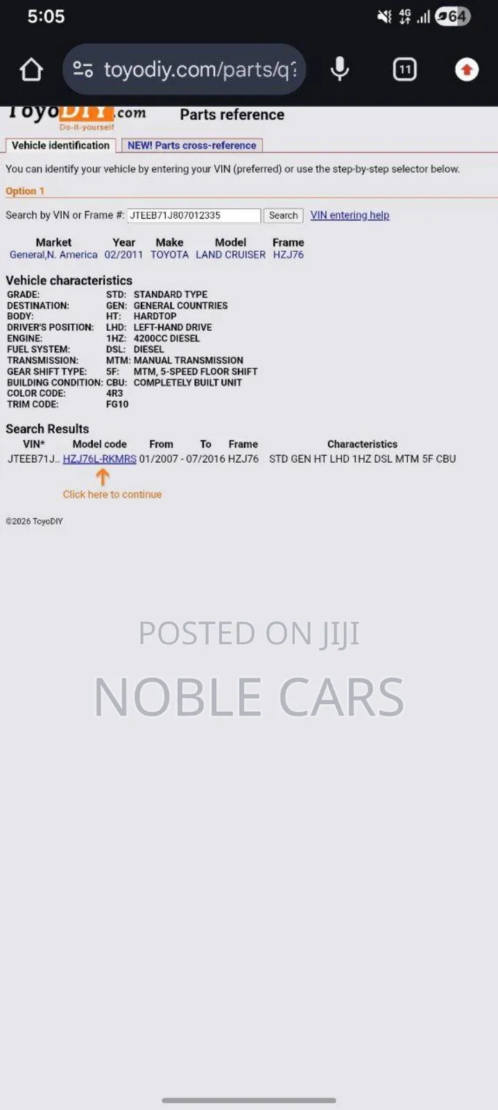 Toyota Land Cruiser 2011 Off white