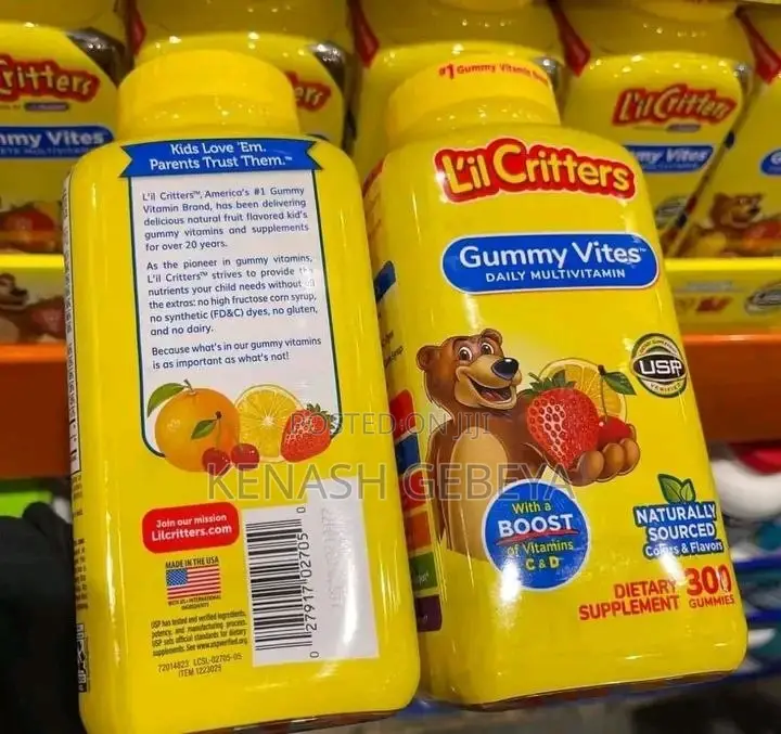 l'Il Critters Gummy Vites Daily Multivitamin Dietary Supplements