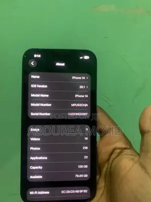 New Apple iPhone 14 128 GB Black