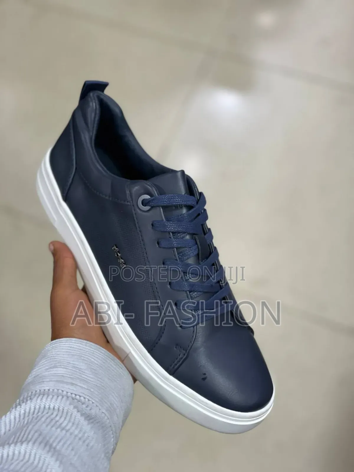 Boss Men’S Flats Color Dark Blue X White