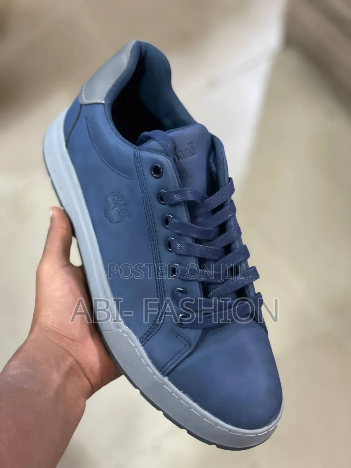 Timberland Men’S Flats Suede Color Blue/Slate Gray