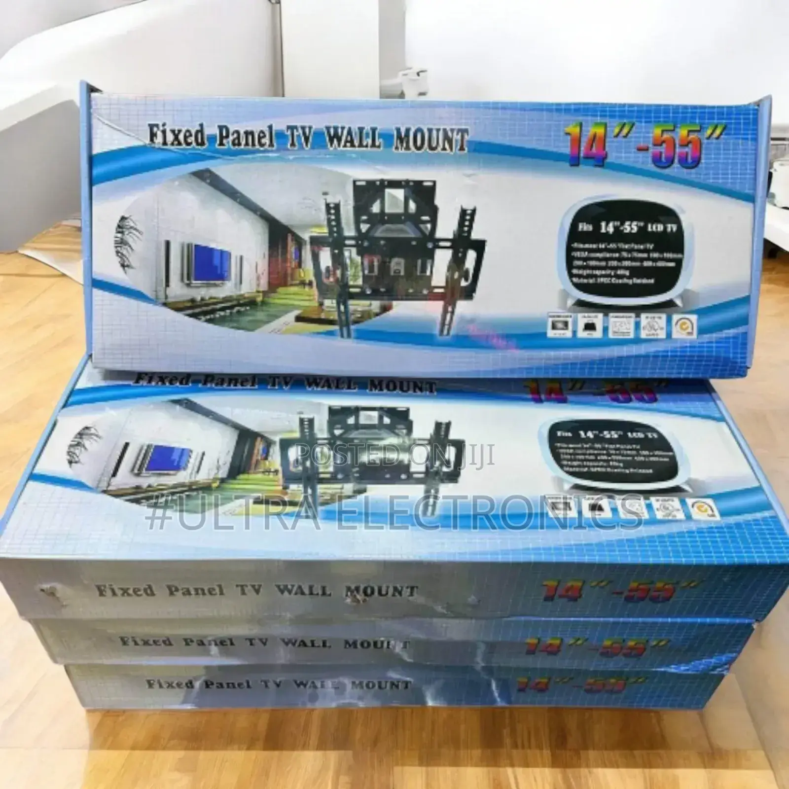 Fixed Panel Wall Mount. Material: Made Of Steel. Load Capacity: