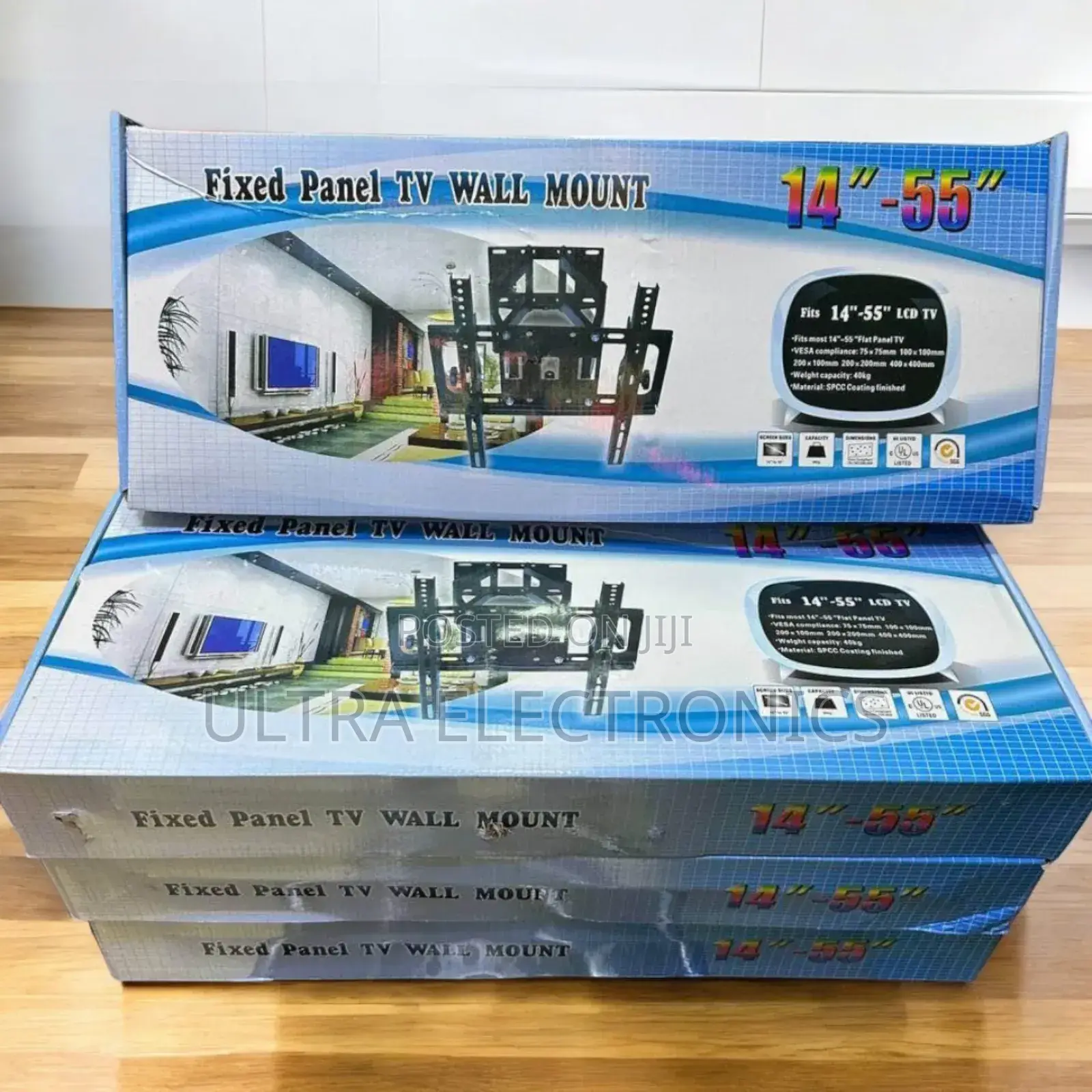 Fixed Panel Wall Mount. Material: Made Of Steel. Load Capacity: