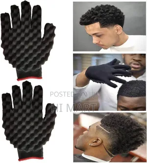 Hair Curler Sponge Gloves