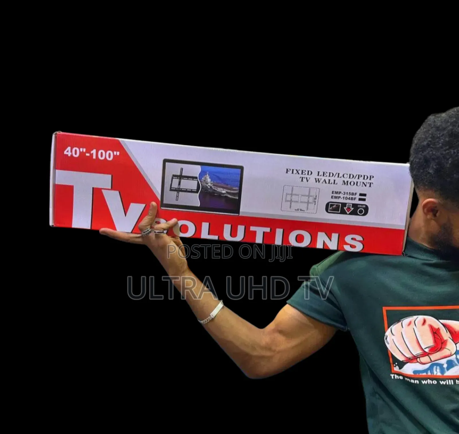 Fixed Tv Wall Mount Designed for 40" to 100" Led, Lcd, or PDP Tvs.