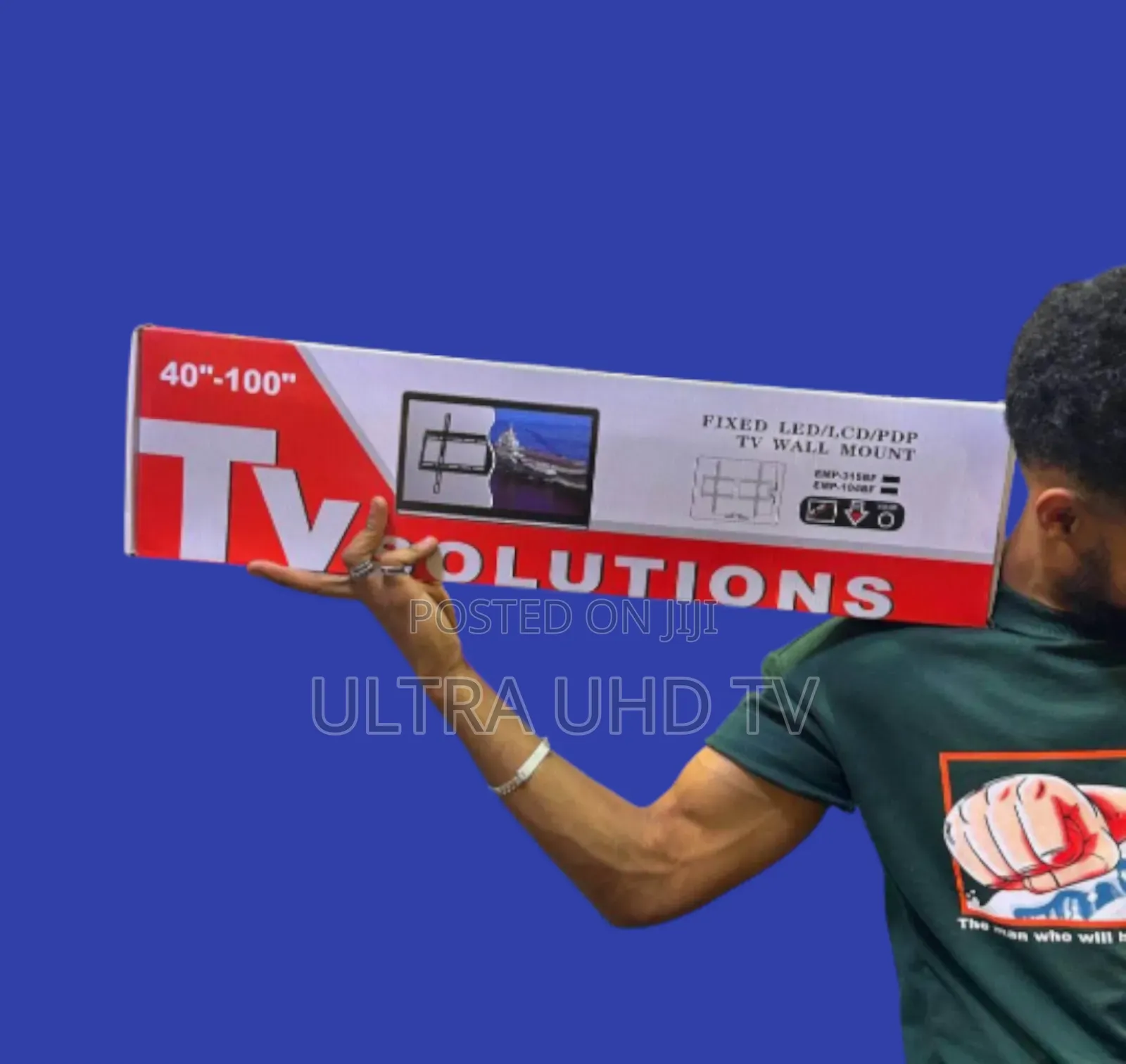 Fixed Tv Wall Mount Designed for 40" to 100" Led, Lcd, or PDP Tvs.