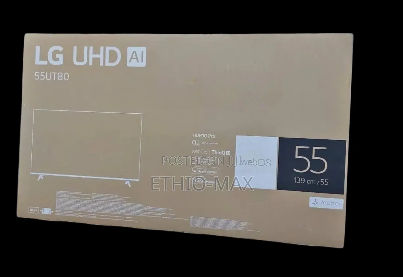 Lg Tv 55" Uhd 55ut80 Smart Tv Ai Magic Remote Hdr10 Webos24 2024