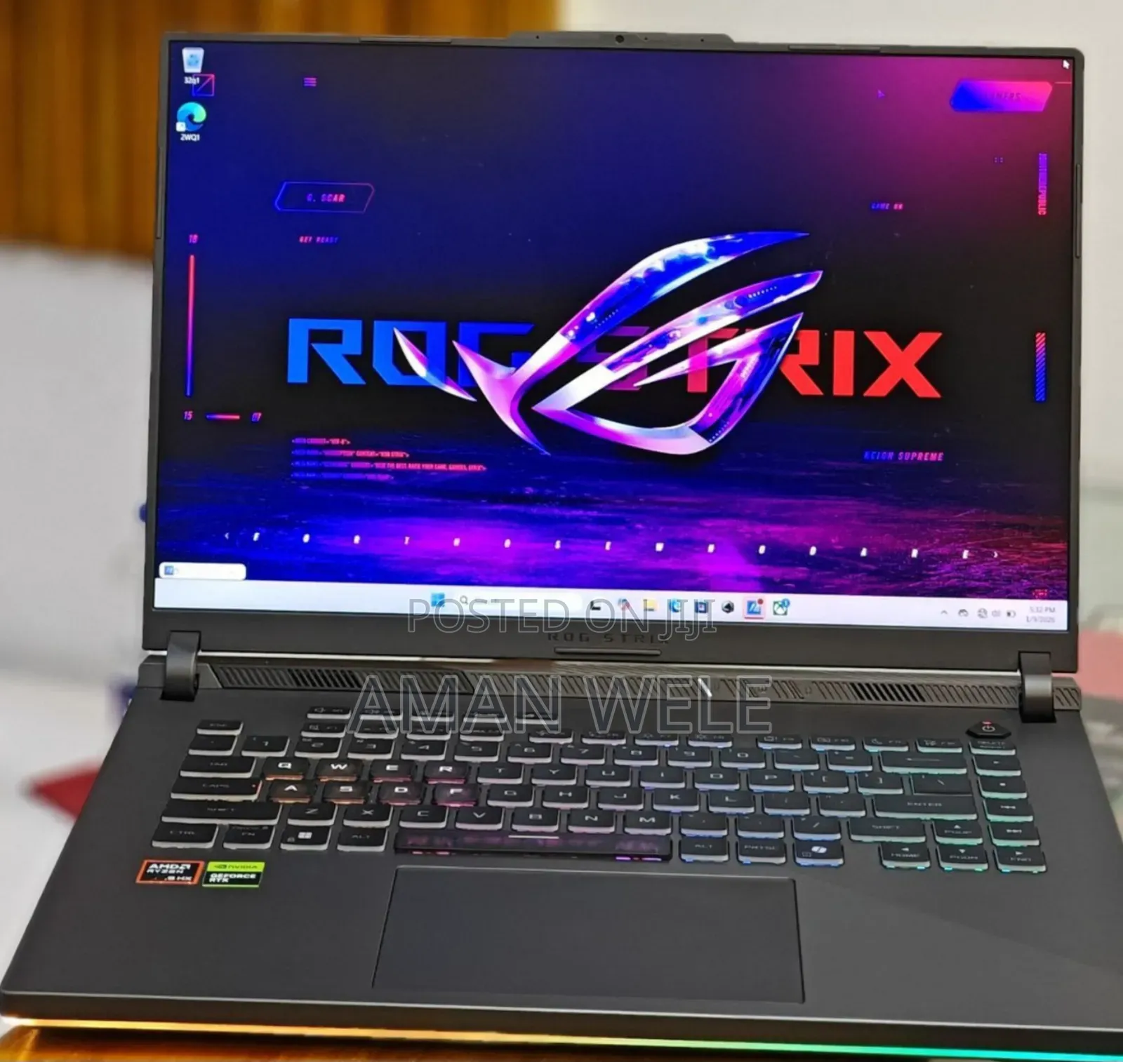 New Laptop Asus ROG Strix G16 G614 16GB AMD Ryzen 9 SSD 1T