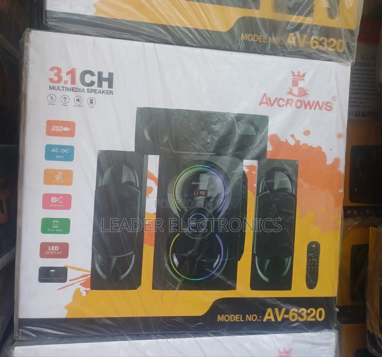 Avcrowns 3.1ch Multimedia Speaker – Big Bass, Clear Sound