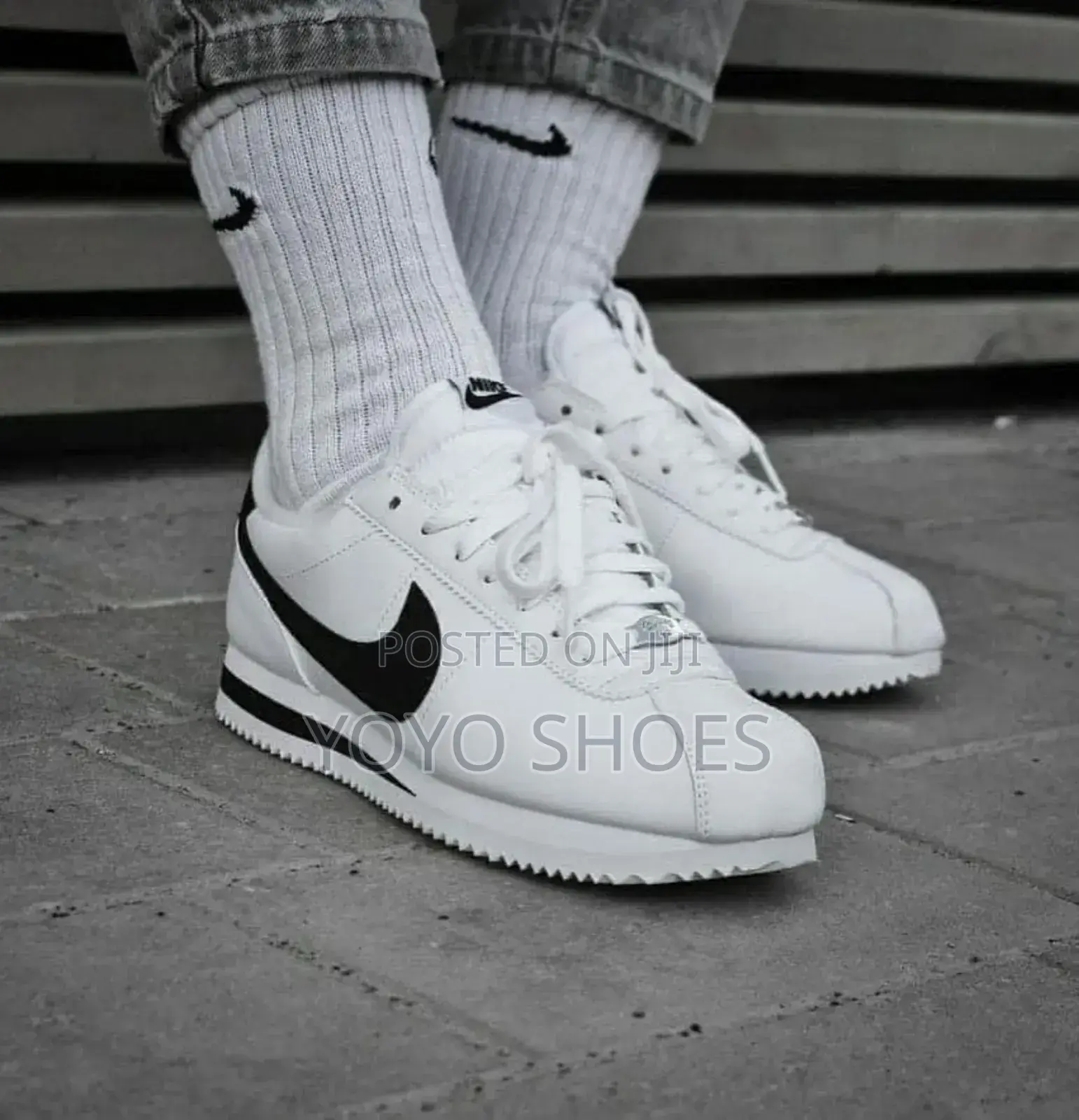 Nike Coretz Basic Sl White Black Fashion Sneaker