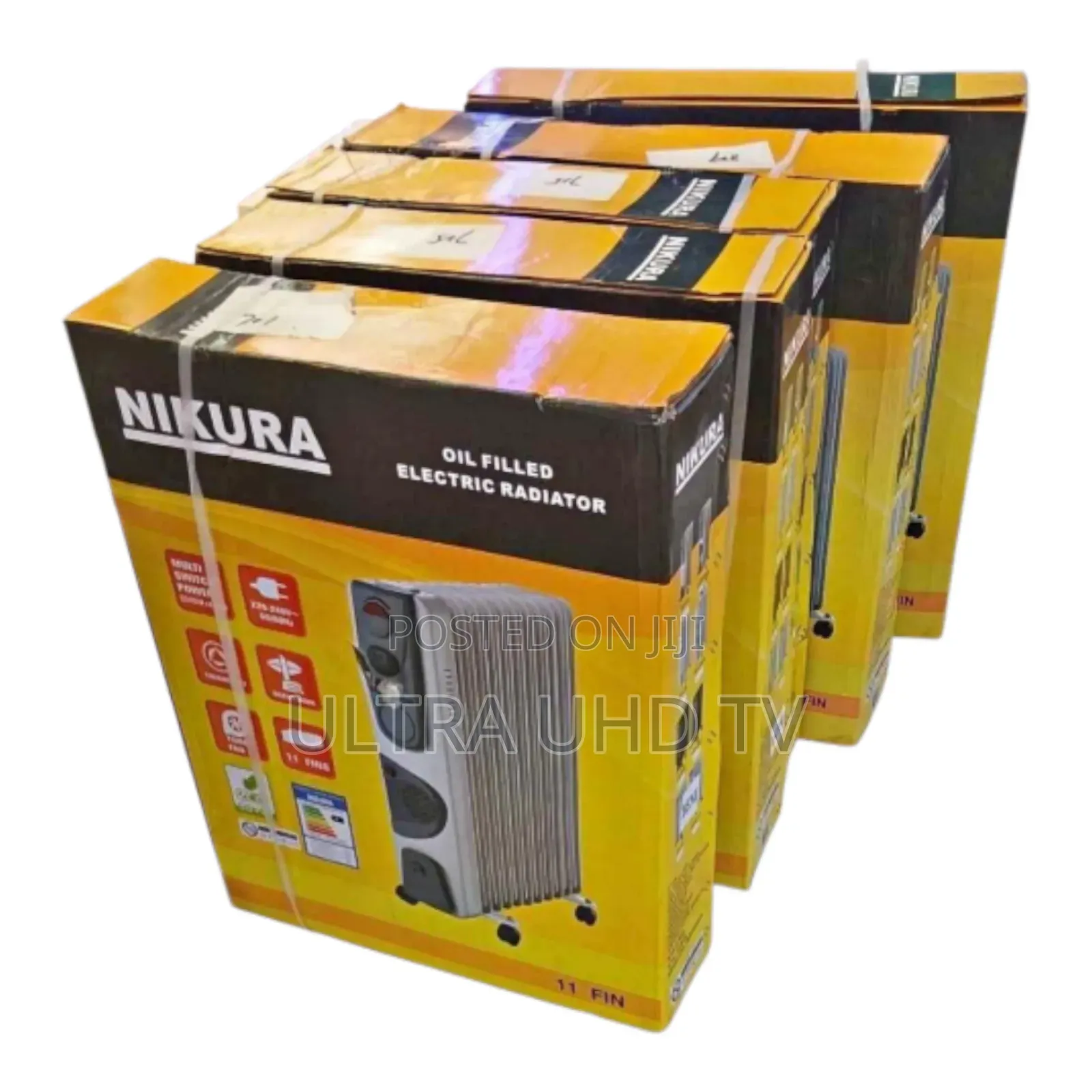 Nikura Oil-Filled Electric Radiator. It Is an 11-Fin Model,