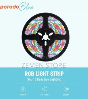 Porodo Blue RGB Smart Light Strip | ባለ 5 ሜትር የከለር መብራት