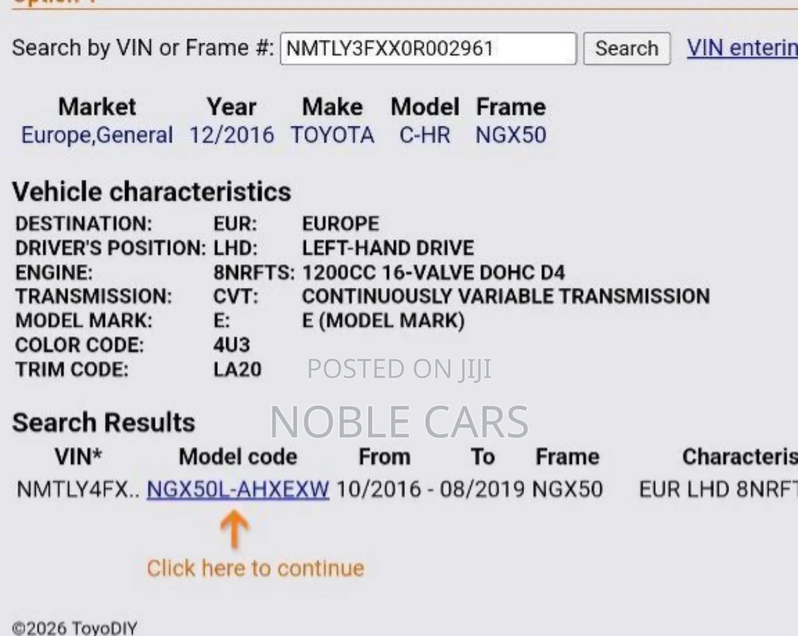 Toyota C-HR 2017 Brown