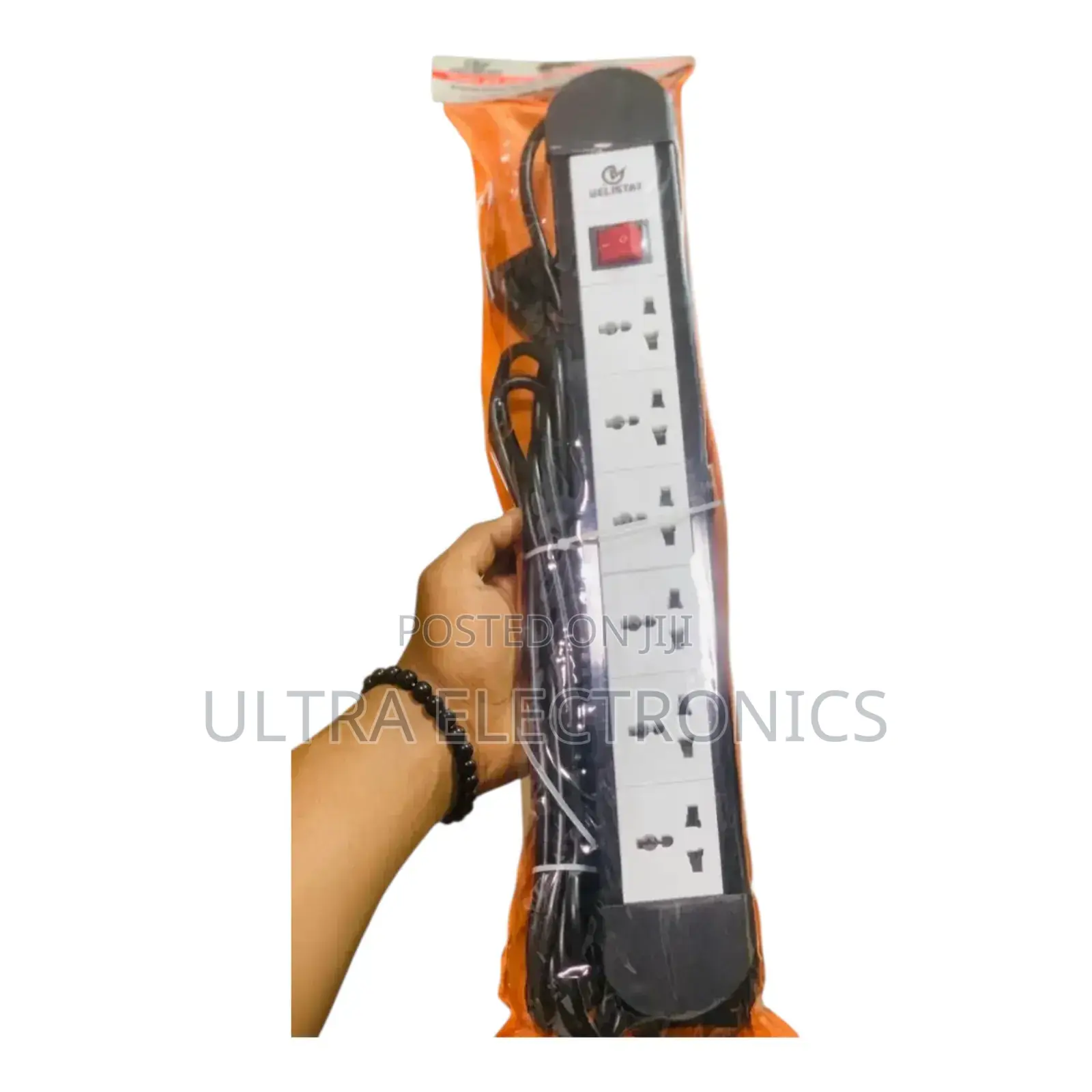 Gelistar Brand 6-Way Universal Extension Socket.