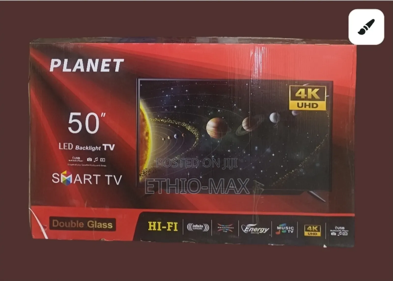 Planet 50” Smart Android Tv – Double Glass | Original | New Arrival